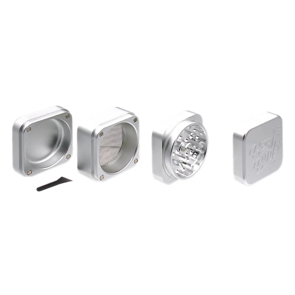 Best Buds "The Cube" Square Aluminium Grinder (50mm)