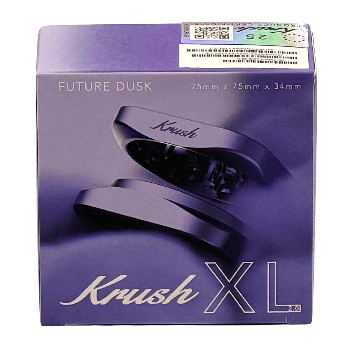 Krush Kube 2.0 XL Aluminium Grinder 2 Parts – 75mm