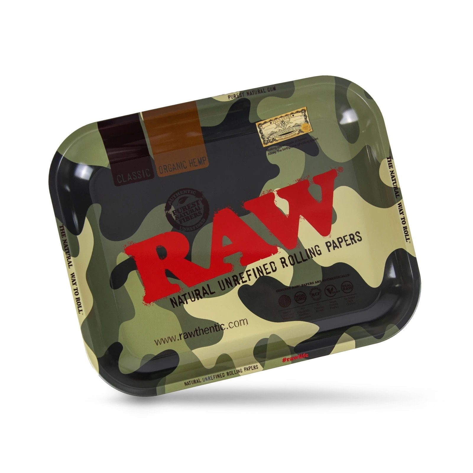 RAW Camo Army Großes Drehtablett aus Metall