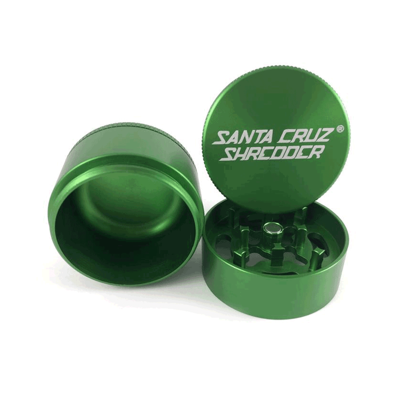 Santa Cruz Shredder – 3-teiliges Mahlwerk – 1 5/8 Zoll klein – Grau 