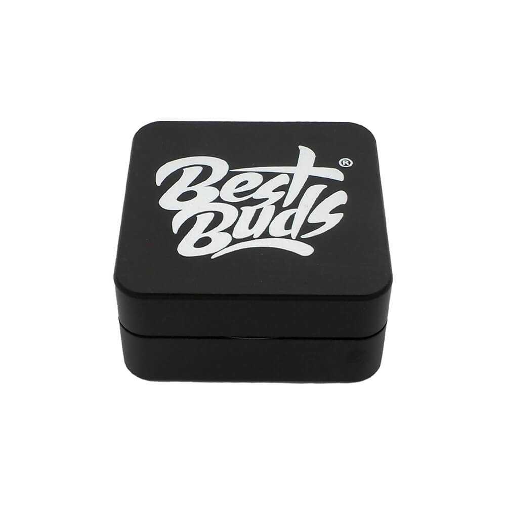 Best Buds Flaches Quadrat Aluminium Grinder 2 Teile (50 mm)