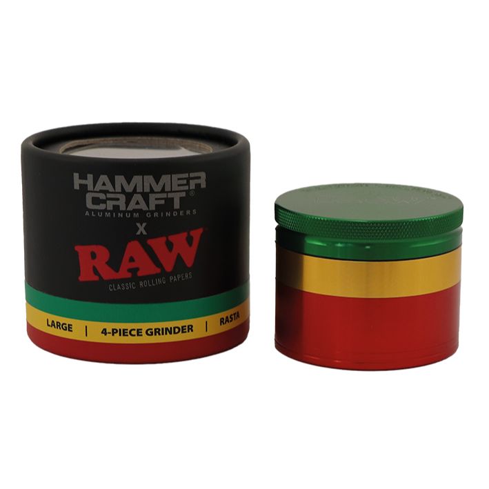 RAW Hammer Craft Groß Aluminium Grinder 4 Teile - 60mm
