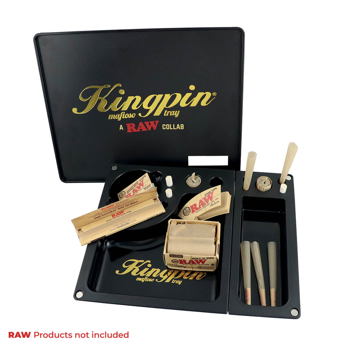 CRUDO & Vassoio grande in plastica per rollare Kingpin Mafioso